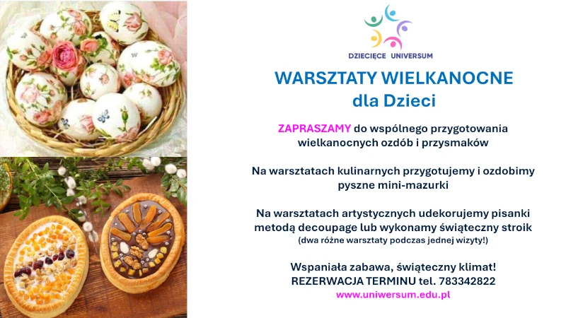 Warsztaty Wielkanocne dla dzieci